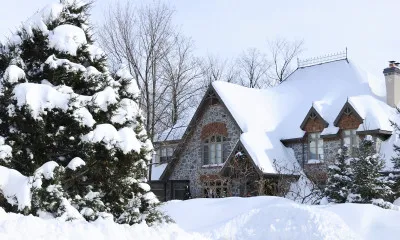 Large Home in Snow