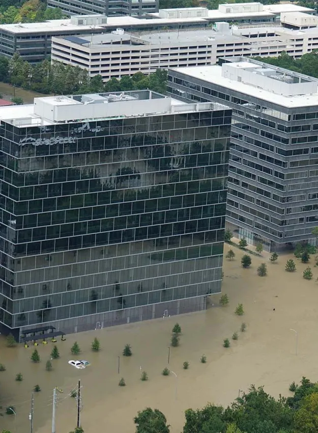 Flooded Commercial Buildings
