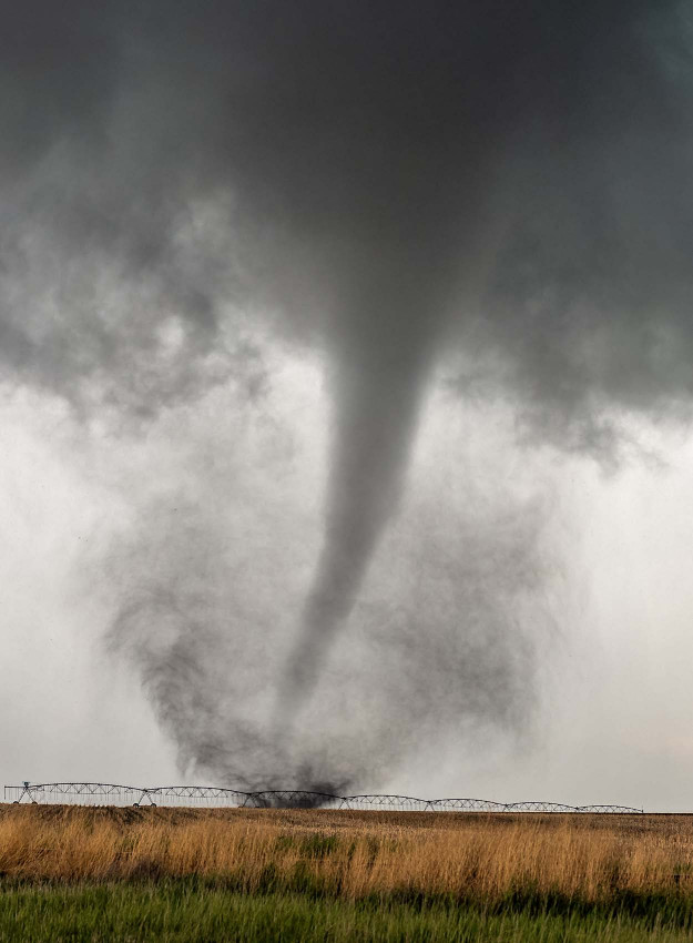 Tornado Moving Across a Field