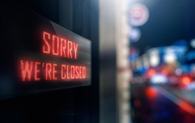 Sorry Were Closed Sign Business Closure Business Income Blog PostPic 2