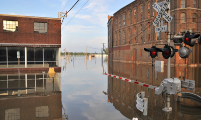 Flooded Commercial Buildings