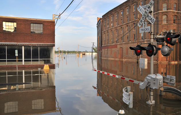 Flooded Commercial Buildings